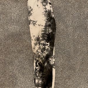 black and white tie die sweat pants!